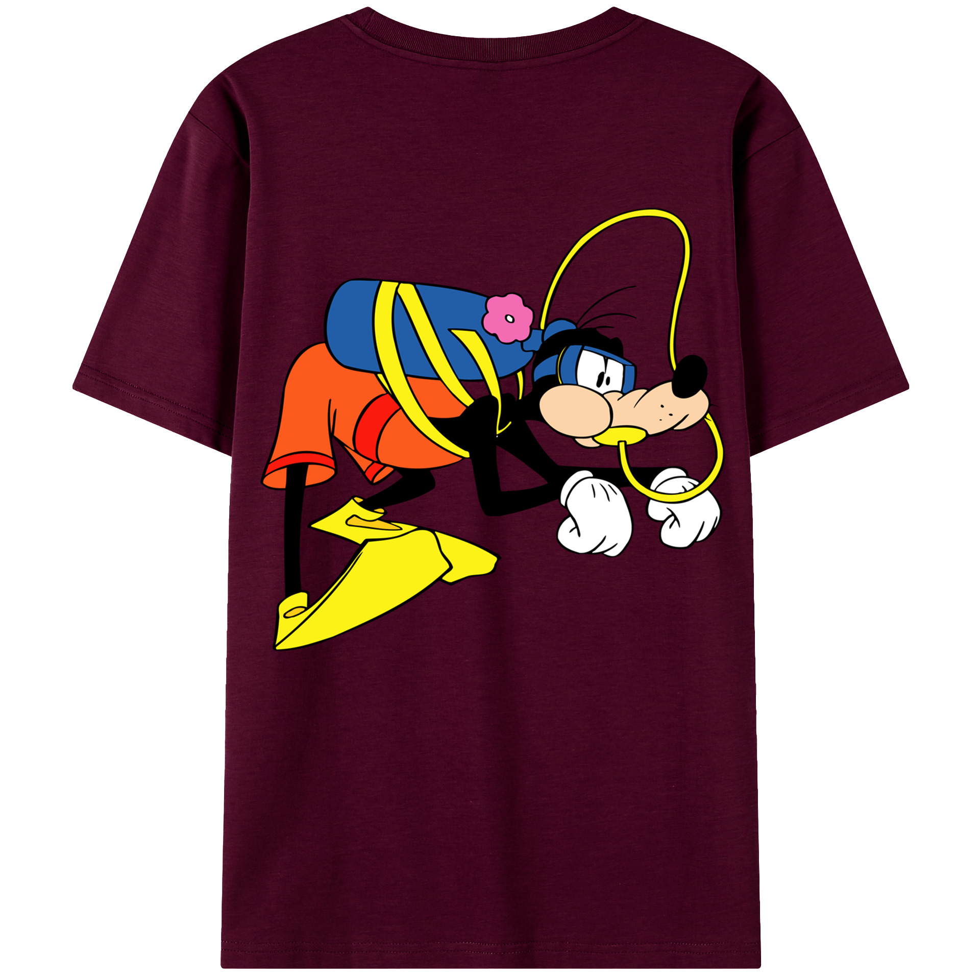 （画像用） ミッキーマウス Mickey Mouse レディース半袖Tシャツ(バックプリント)